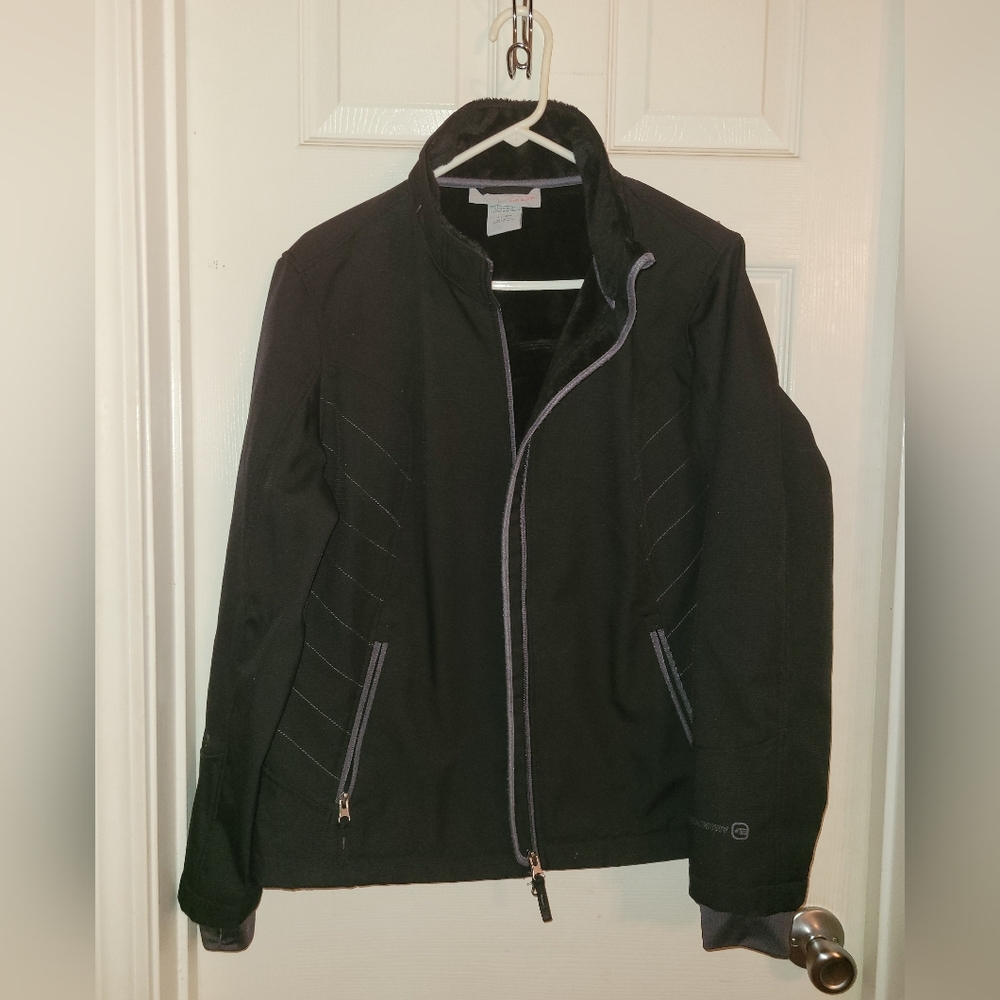 Womens FREE COUNTRY Black Zip-Up Jacket XL